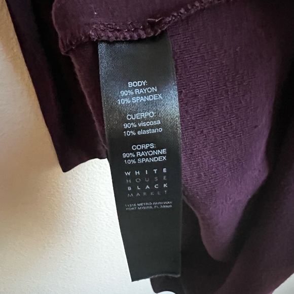 White House Black Market Long Sleeve Ruffle Cold Shoulder Dress - Picture 8 of 10